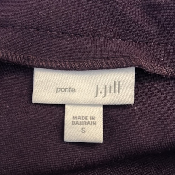 J. Jill Purple Ponte 3/4 Sleeve Top Size Small - Picture 4 of 5